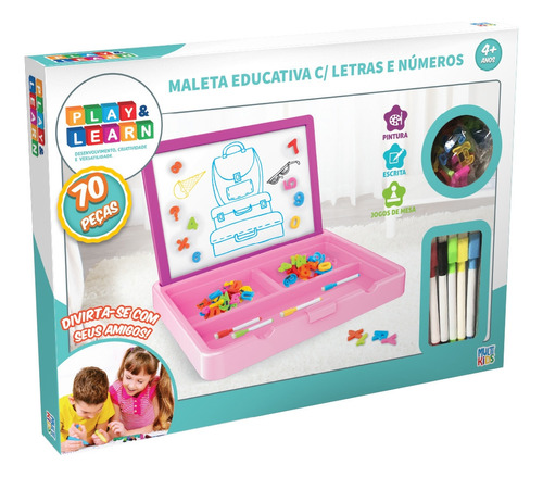 Maleta Educativa Play E Learn Multikids - Br1793