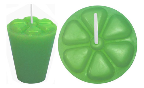 10 Velas Refil Verde Copinho De Pinga Decoração 12 Horas