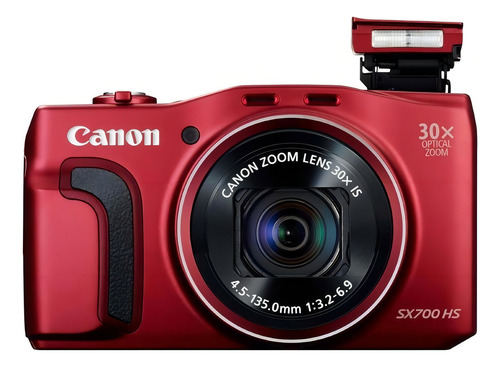 Canon PowerShot SX SX700 HS compacta avanzada color rojo