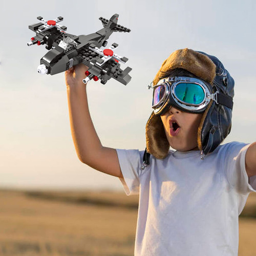 Juego De Construcción Avión Militar 3 En 1 Marca Desconocida 0 Versión Del Personaje