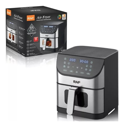 Freidora De Aire Air Fryer Raf De 8 Litros Tactil
