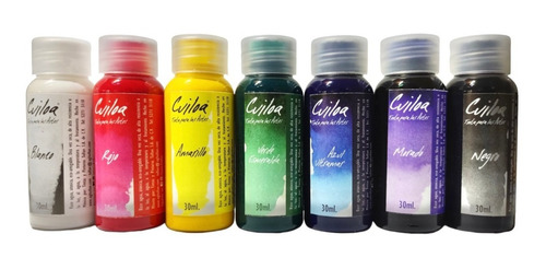 Imagen 1 de 3 de 7 Piezas Tinta Cuiloa 30ml