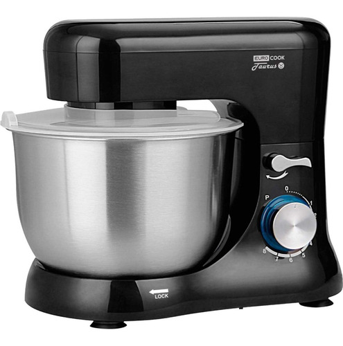 Batidora Planetaria Eurocook 1000w Bowl Inox 4.5 L P Color Negro