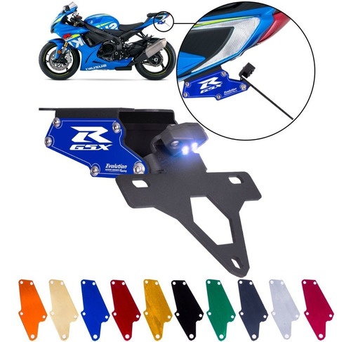 Portamatricula Rebatibles Suzuki Gsxr 1000 2011-2015 Mk Moto