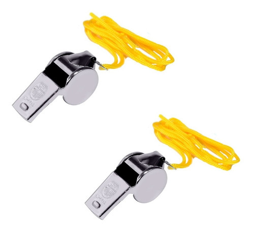 Apito Profissional De Metal Com Cordão Art Sport 2u