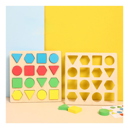 Juego De Mesa Con Forma Geométrica, Juguete Educativo Para