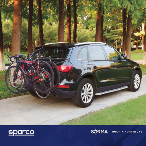 Imagen 3 de 9 de Porta Bicicleta Auto Baul Sparco Universal Para 3 Bicis