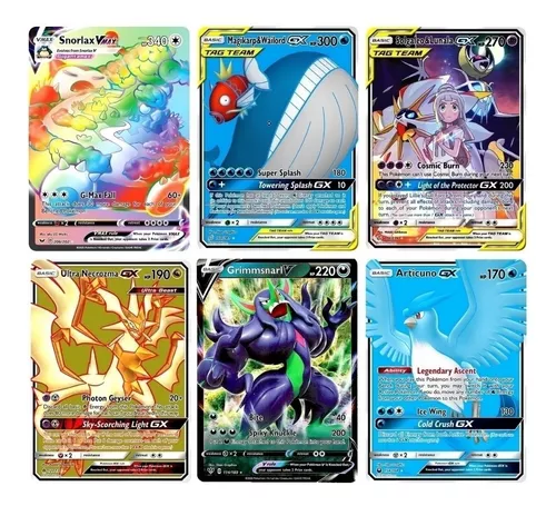 Compra online de Cartas pokémon brilhantes vstar gx ex vmax v mega