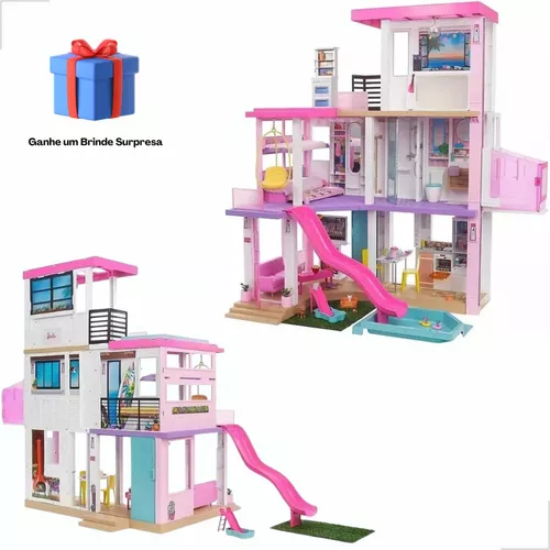 Barbie casa dos sonhos com escorregador mattel