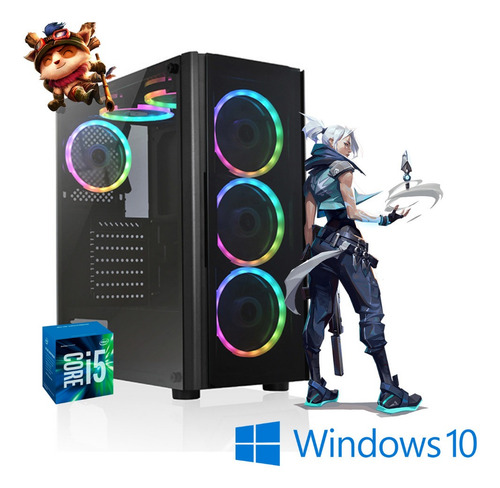 Imagem 1 de 1 de Cpu Gamer Core I5 8gb 500gb Rx550 4gb Fonte 500w Windows 10.