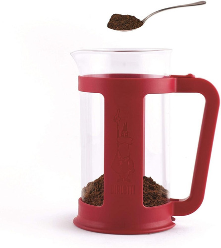 Imagem 1 de 4 de Cafeteira French Press Smart - 350ml Vermelha - Bialetti