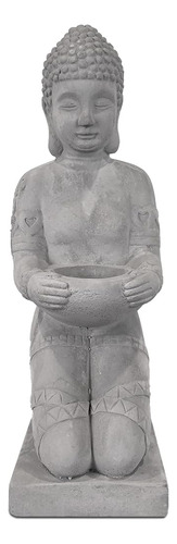~? Kante 12.8  H Cemento Compuesto Estatua De Buda Tealight 