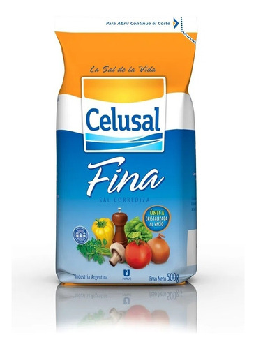 Celusal Sal Fina Paquete 500 Grs  