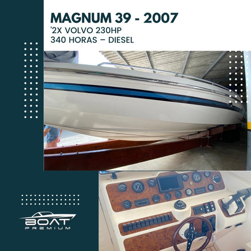 Imagem 1 de 9 de Magnum 39, 2007, 2x Volvo 230hp - Cimitarra - Real