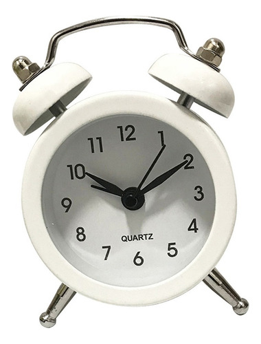 Vintage Reloj De Alarma De Doble Campana Despertador Mudo