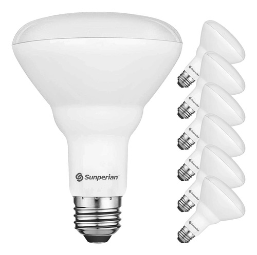 Sunperian Paquete De 6 Bombillas Led Br30  8 5 W = 65 W  300