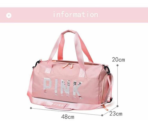 Imagen 11 de 11 de Bolso Maletín Pink Importado Impermeable Calidad A1