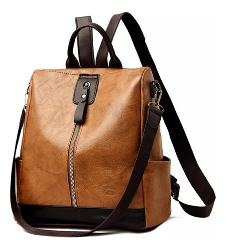 Bolso For Mujer, Mochila De Piel Impermeable Antirrobo