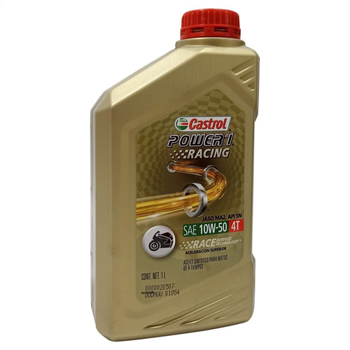 Aceite Castrol Power 1 4t 10w-50 Tecnologia Sintetica Italia