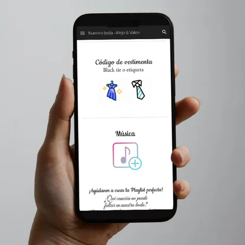 Invitación Digital Interactiva De Boda - Formato Web