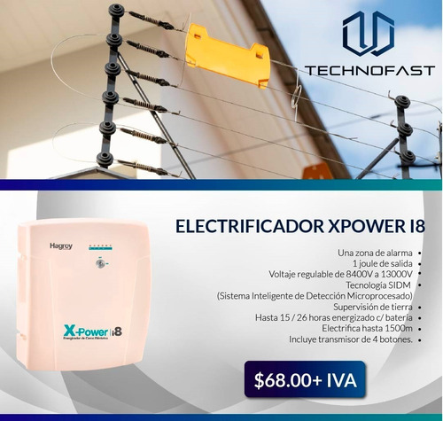 Imagen 3 de 5 de Electrificador Energizador Cerco Electrico Hagroy 1500m I8