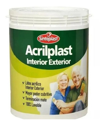 Acrilplast Latex Interior Exterior 1 Lt Colores! - Proxecto