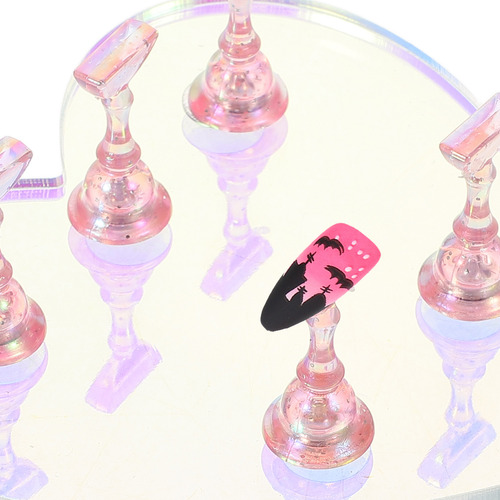 Soporte Para Uñas Press Heart, Soporte De Esmalte De Uñas Pa