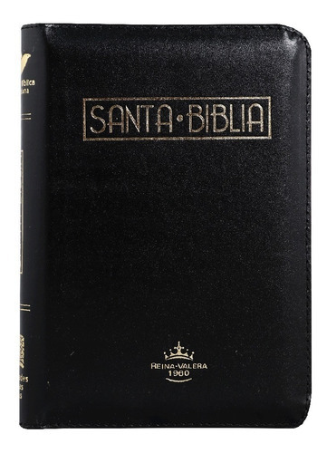 Biblia Rvr1960 Chica Negro Canto Dorado Qr Rvr045cztilm Pjr, De Reina Valera 1960. Editorial Sociedades Bíblicas, Tapa Blanda En Español