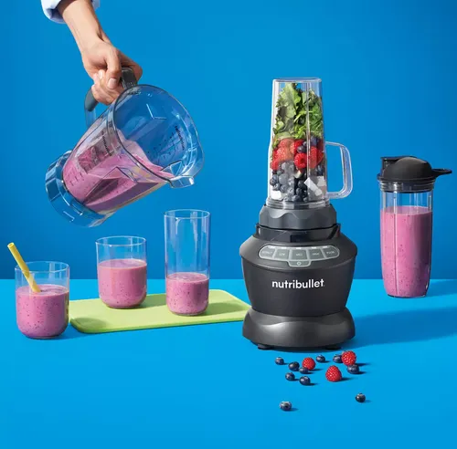 Licuadora Nutribullet Blender Combo 64 Fl Oz Negra 10 Acces Color