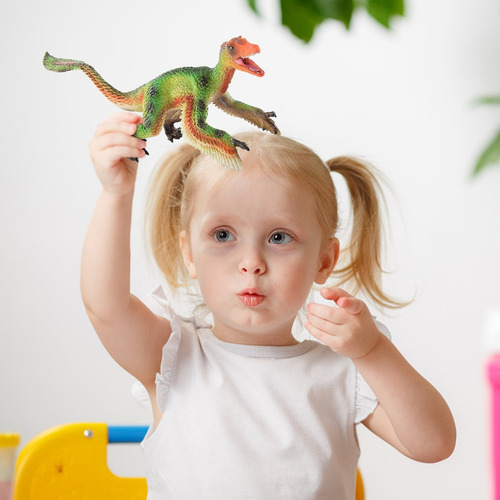 Higo Conmemorativo Sólido Pintado A Mano, Modelo De Dinosaur