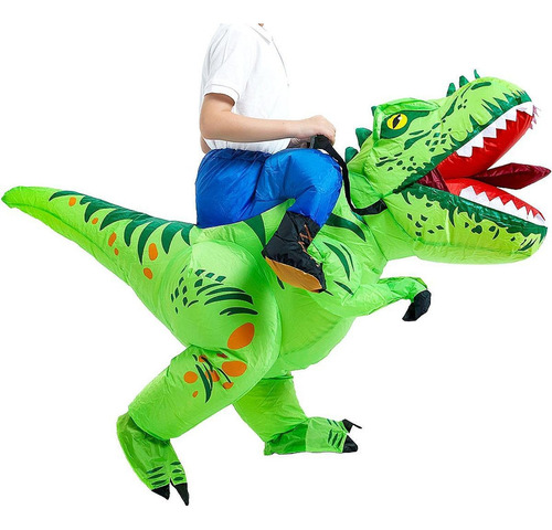 Traje De Dinosaurio Inflable Traje De Dinosaurio 80 A 100 Cm