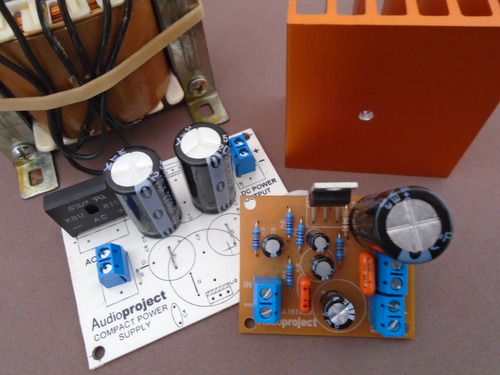 Mini Amplificador Mono 30 W / 8 Ohms Con Fuente Y Disipador