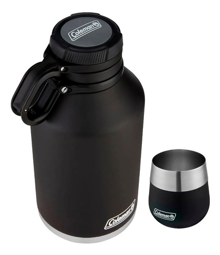 Termo Acero Inoxidable 1,9l Growler Negro Mas Mate Coleman