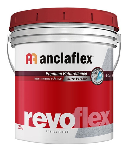 Imagen 7 de 10 de Revoque Plastico Revoflex Rodillo Anclaflex 25kg M M