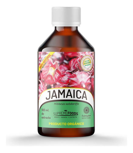 100ml De Tintura De Jamaica 100% Orgánica