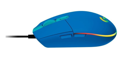 Imagen 4 de 6 de Mouse gamer de juego Logitech G Series Lightsync G203 azul