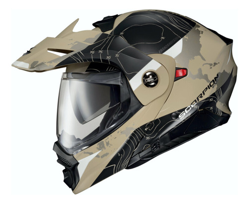 Casco Scorpion Exo-at960 Doble Propósito Rebatible Adventure