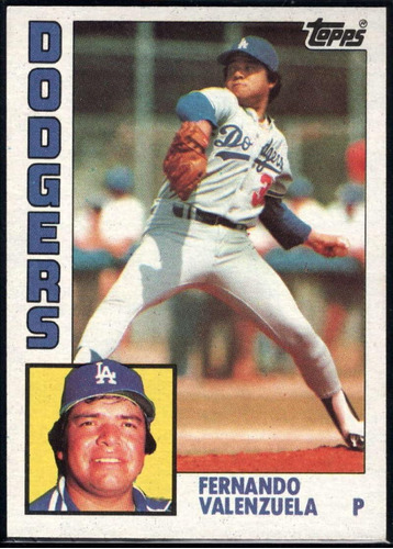 1984 Topps Baseball 220 Fernando Valenzuela Los Angeles Dodg