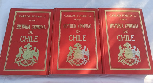 Libro Historia General De Chile - Carlos Fortín 3 Tomos-1976