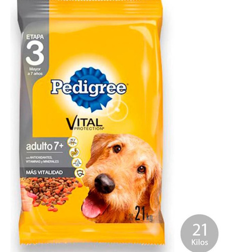 Pedigree Adulto 7+ Senior 21 Kg / 3 Etapa