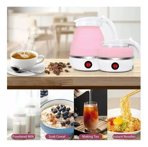 Hervidor Eléctrico Plegable Silicona 600ml Tetera Cocina