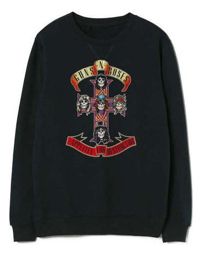 Sudadera Unisex Guns N'roses Crew Skull Art Tl114