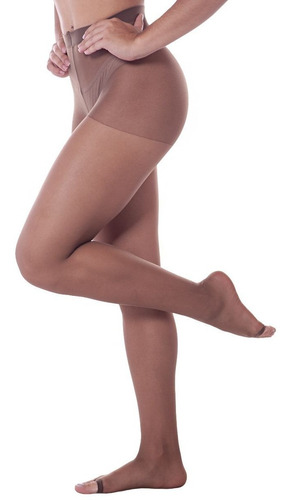 Imagen 2 de 8 de Panty Media Dedos Libre Lycra Para Sandalia Loba By Lupo Imp