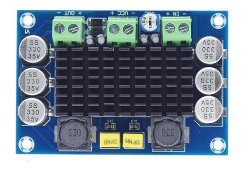 Amplificador De Audio Tpa3116d2 100w Color Azul Potencia de salida RMS 100 W