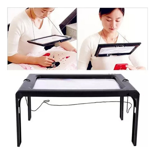 Ds Lupa, Manos Libres Con Luz Led Para Leer Y Coser