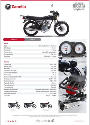 Zanella Sapucai 150 Patentada $2.297.000 O 12de$310.000 (rx)