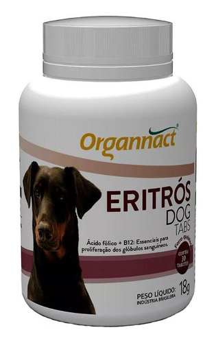 Eritrós Dog Tabs 600mg - 30 Tabletes Para Cães