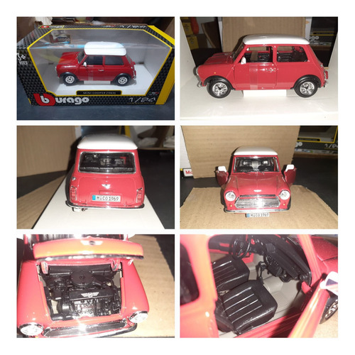 Auto De Colección A Escala 1:24 Mini Cooper (1969) (Usado)