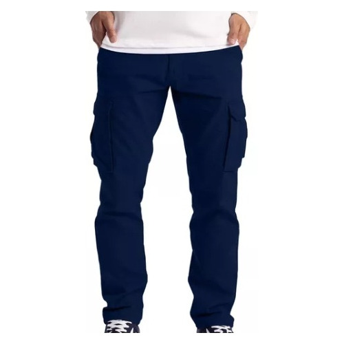 Pantalones Cargo Hombre Ropa De Trabajo 6 Bolsillos Combate