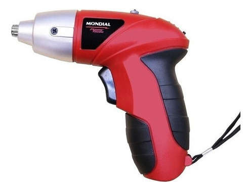 Chave De Fenda Sem Fio Mondial Fpf-05m 4,8 V Vermelha 60 Hz